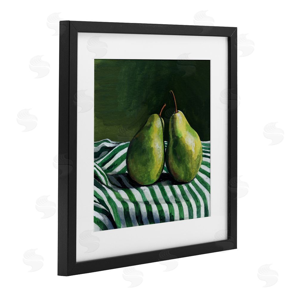 Kate Jarvik Birch A Pair of Pears Still Life Black Framed Print Under Glass Wall Art