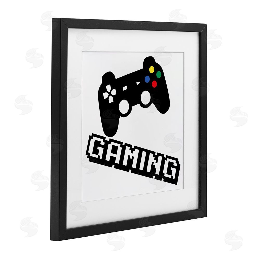 Marcus Prime Playful Pixel Gaming Black Framed Print Under Glass Wall Art