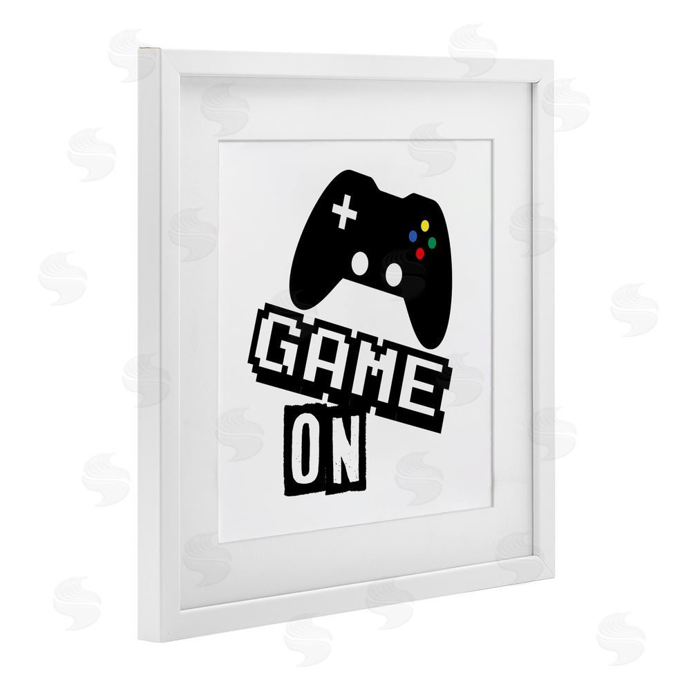 Marcus Prime Playful Game On White Framed Print Under Glass Wall Art
