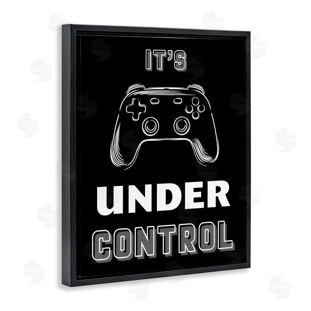 Marcus Prime Under Control Gamer Black Floating Frame Canvas Wall Art Print