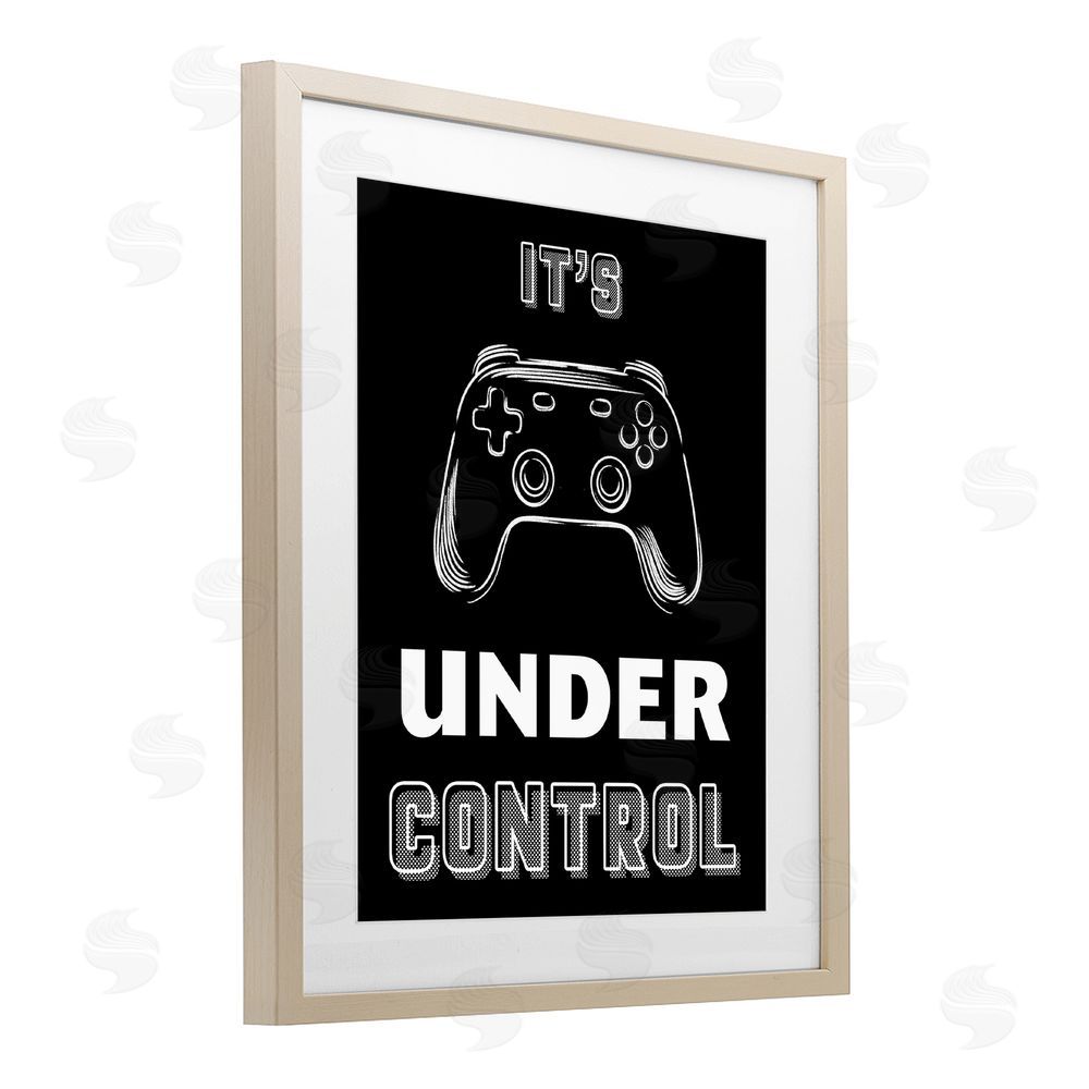 Marcus Prime Under Control Gamer Brown Framed Print Under Glass Wall Art