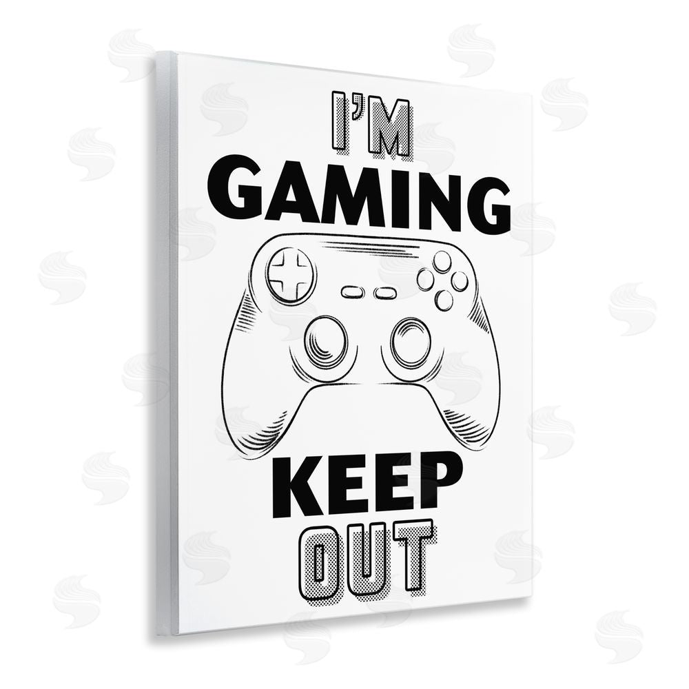 Marcus Prime Gaming Keep Out Wall Plaque Home Decor Art Print