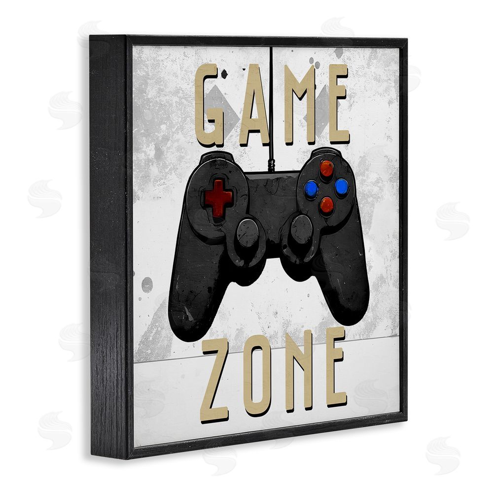 Kim Allen Game Zone Control Black Framed Giclee Wall Art Print