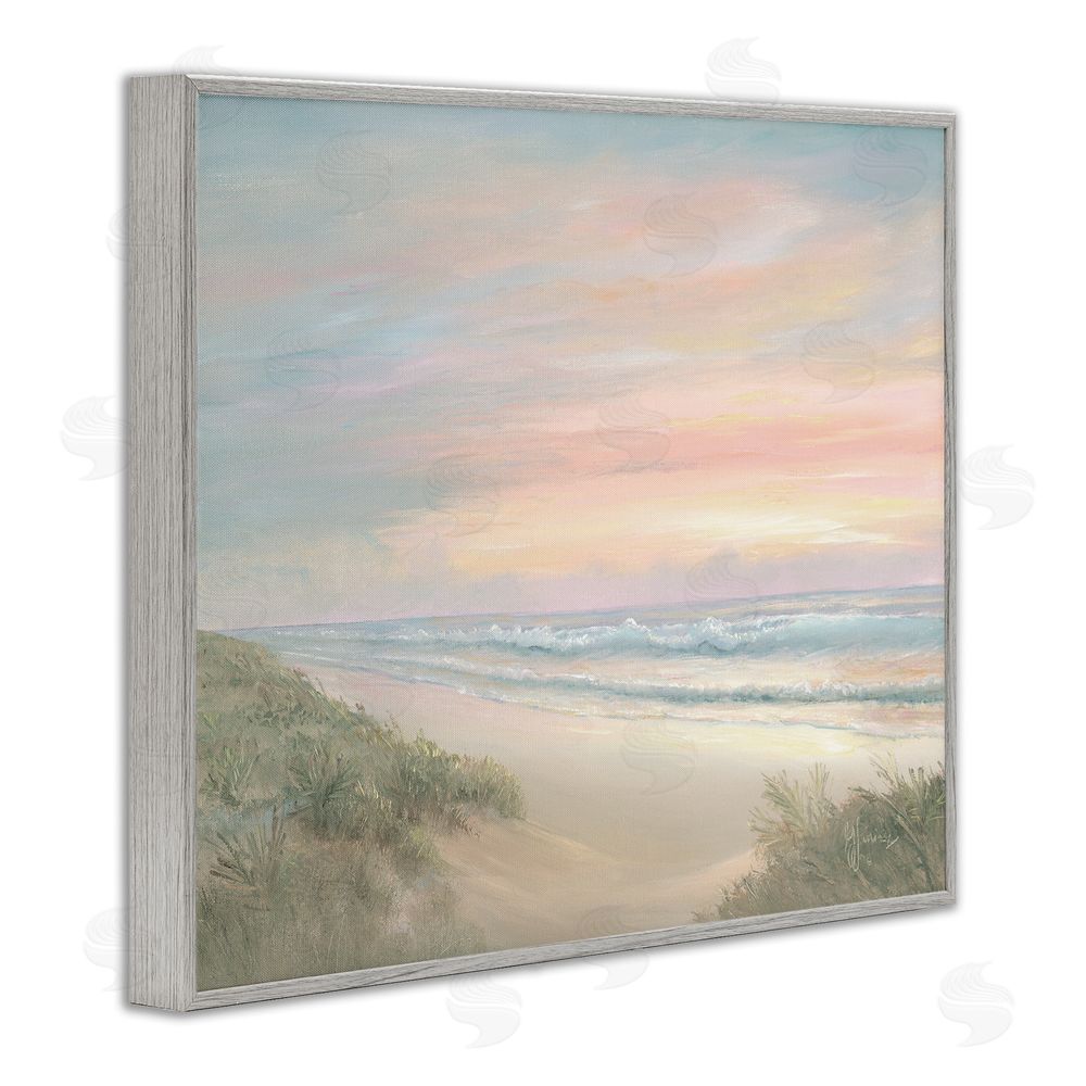 Georgia Janisse Calm Of The Morning Gray Framed Giclee Wall Art Print