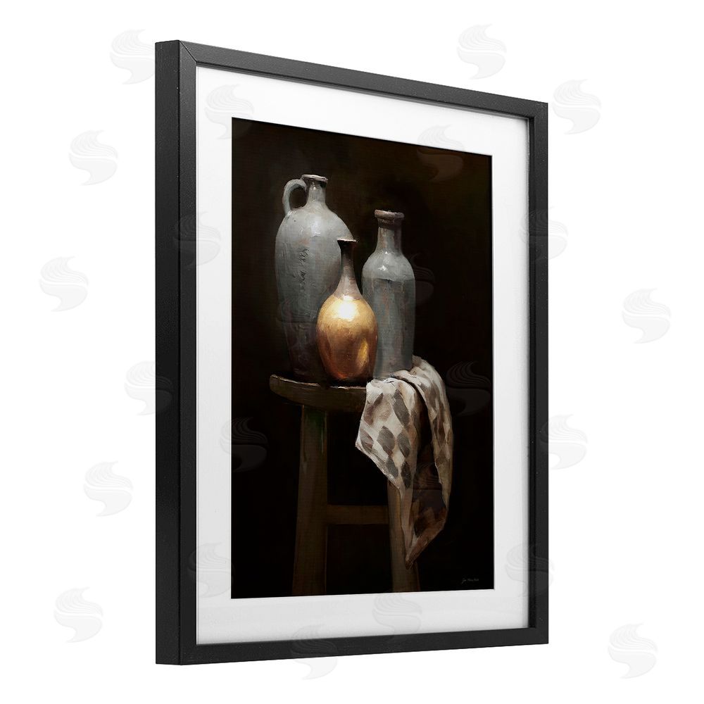 Jo Moulton Antiquity Still Life Vessels Black Framed Print Under Glass Wall Art