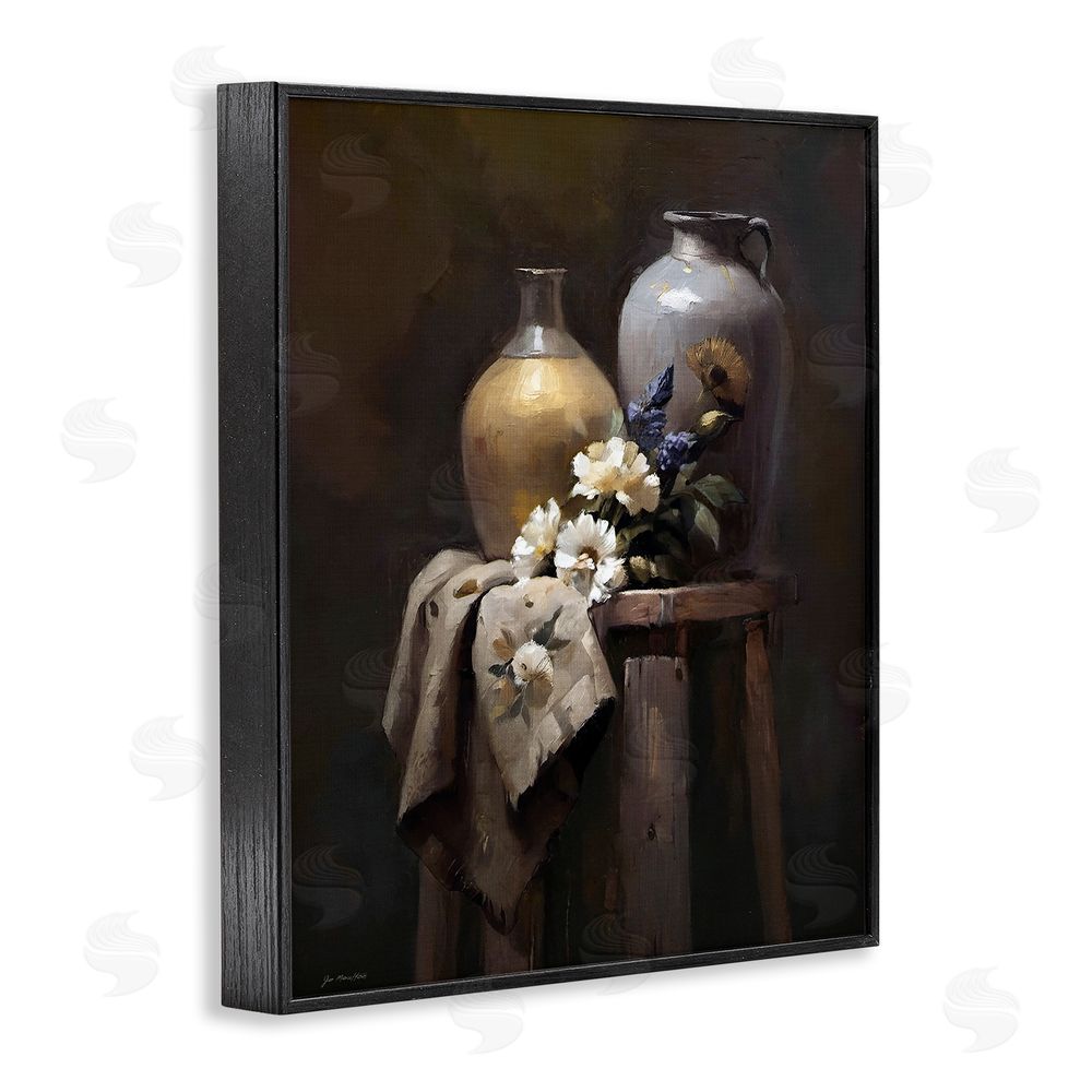 Jo Moulton Ceramic Vases Still Life Black Framed Giclee Wall Art Print