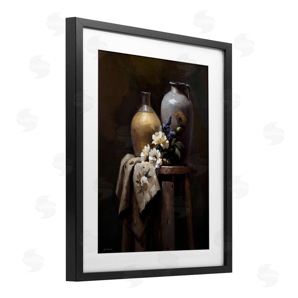Jo Moulton Ceramic Vases Still Life Black Framed Print Under Glass Wall Art
