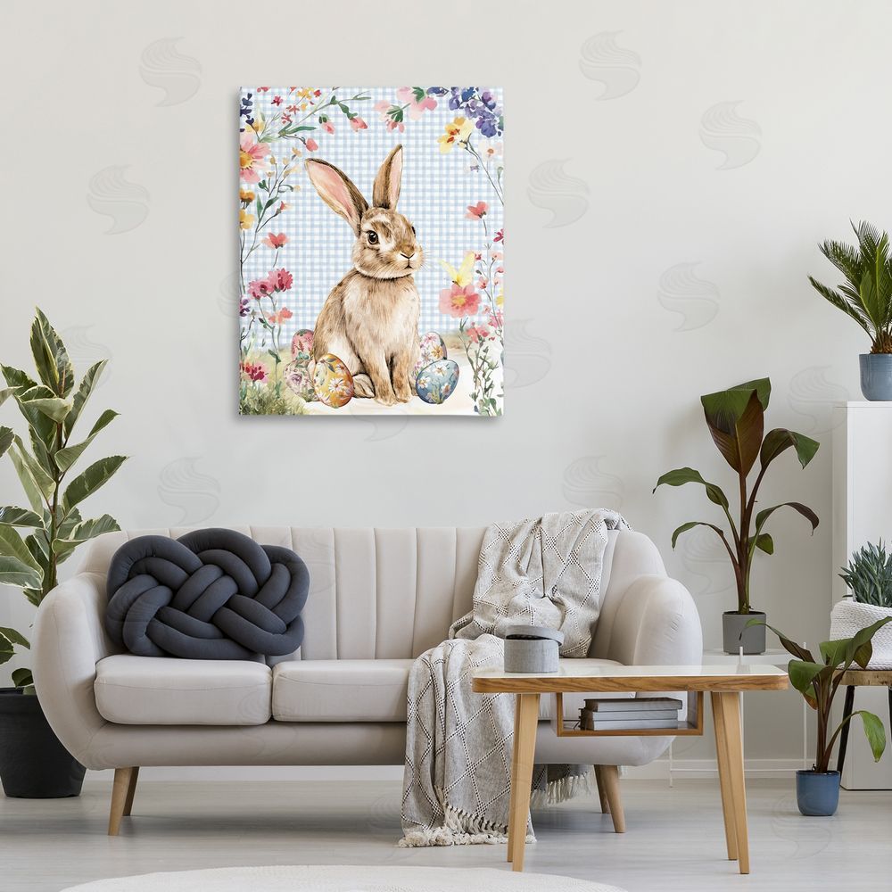 Nicole DeCamp Gingham & Bunny with Eggs