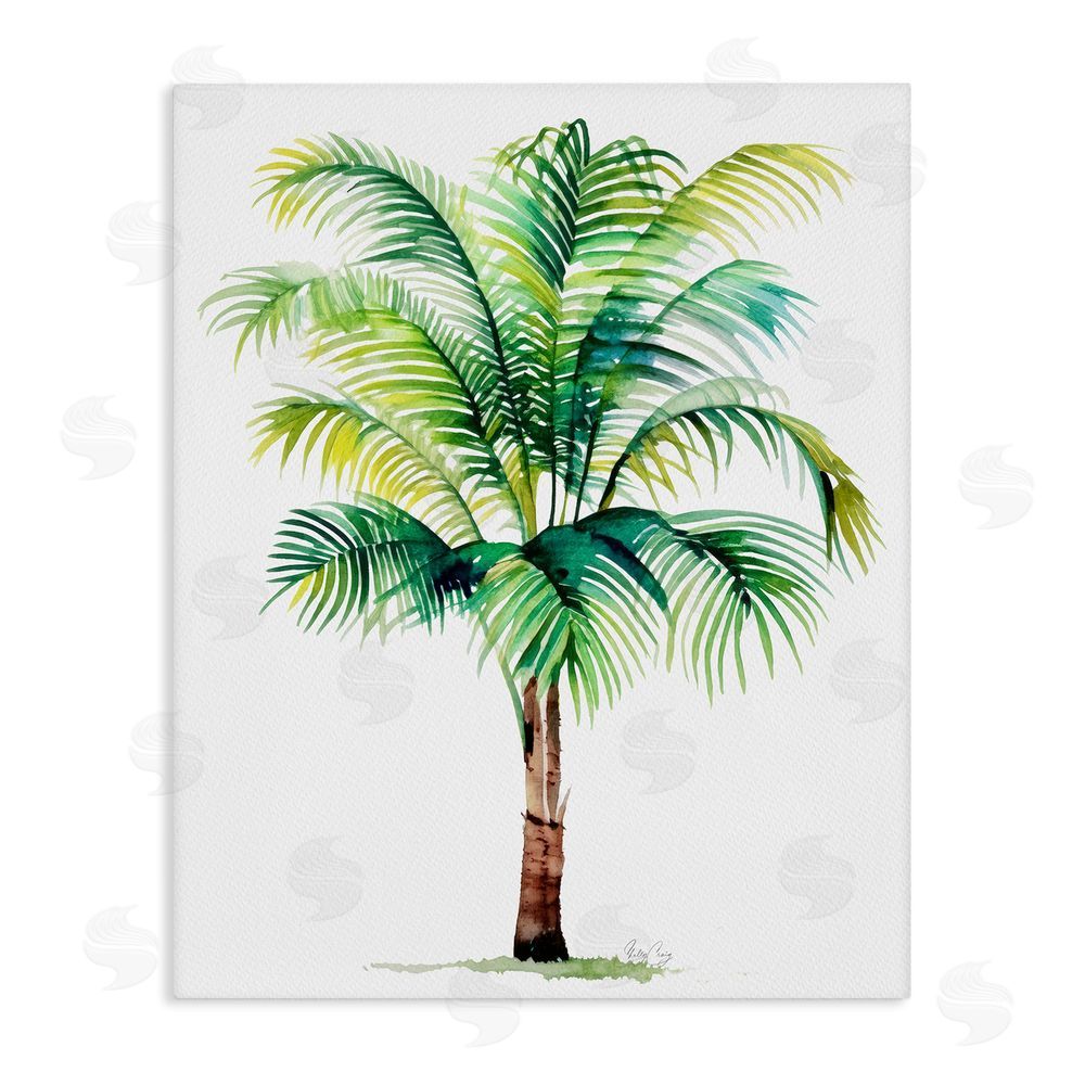 Shelly Craig Breezy Fronds Palm Stretched Canvas Wall Art Print
