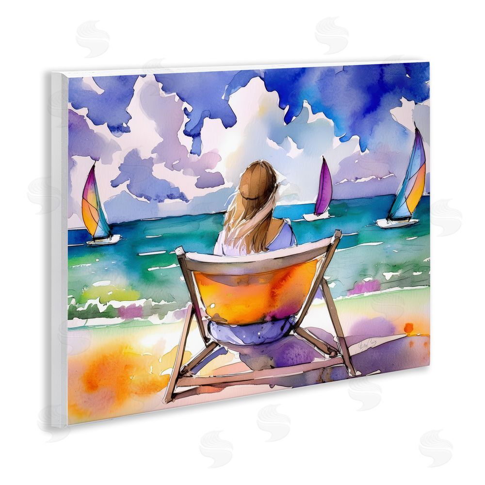 Shelly Craig Front Row to Paradise Wooden Wall Plaque Art Print