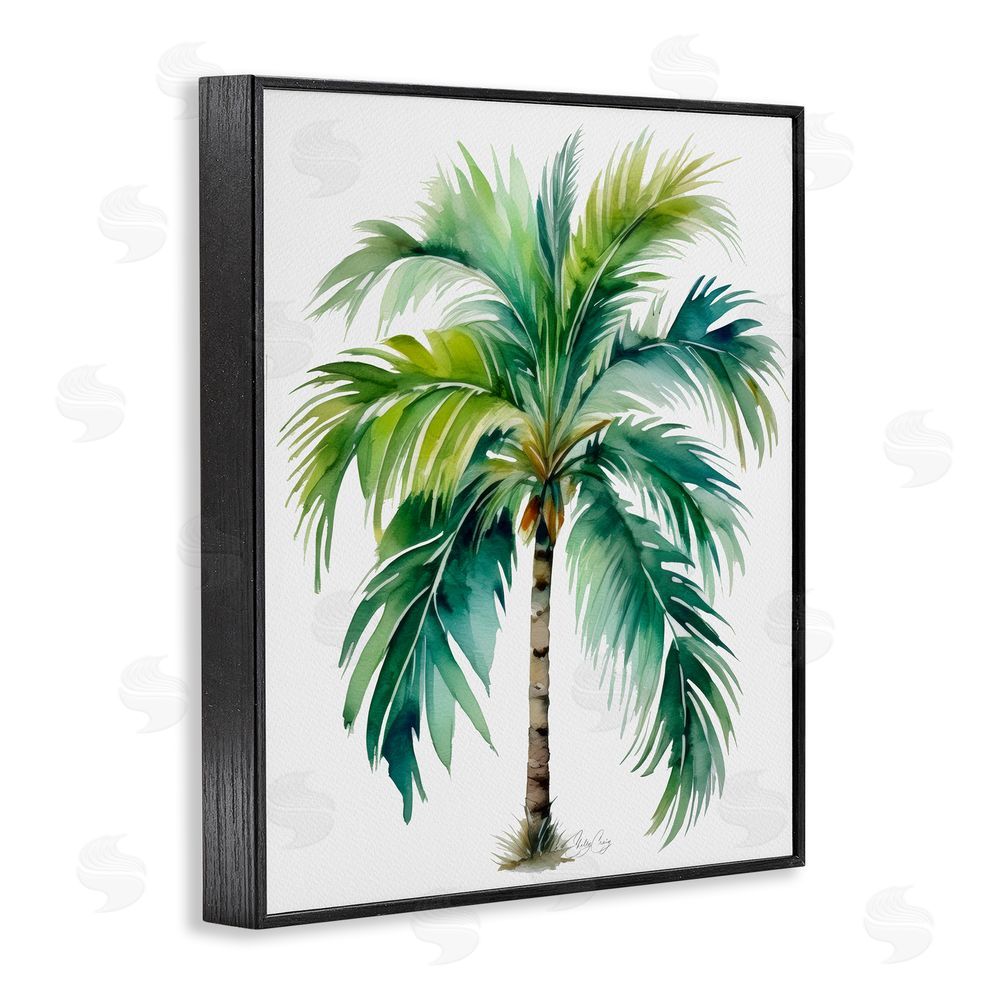 Shelly Craig Lagoon Majesty Palm Black Framed Giclee Wall Art Print