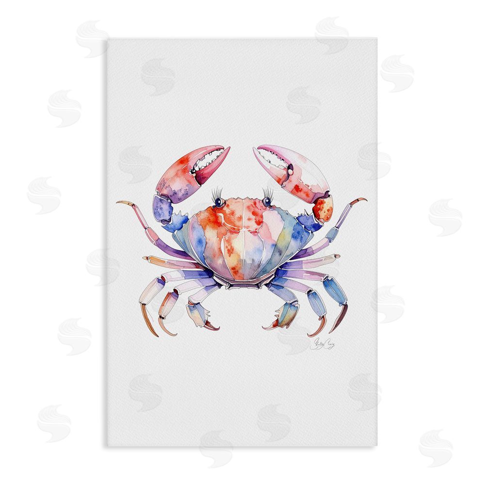 Shelly Craig Tide Dancer Crab Stretched Canvas Wall Art Print
