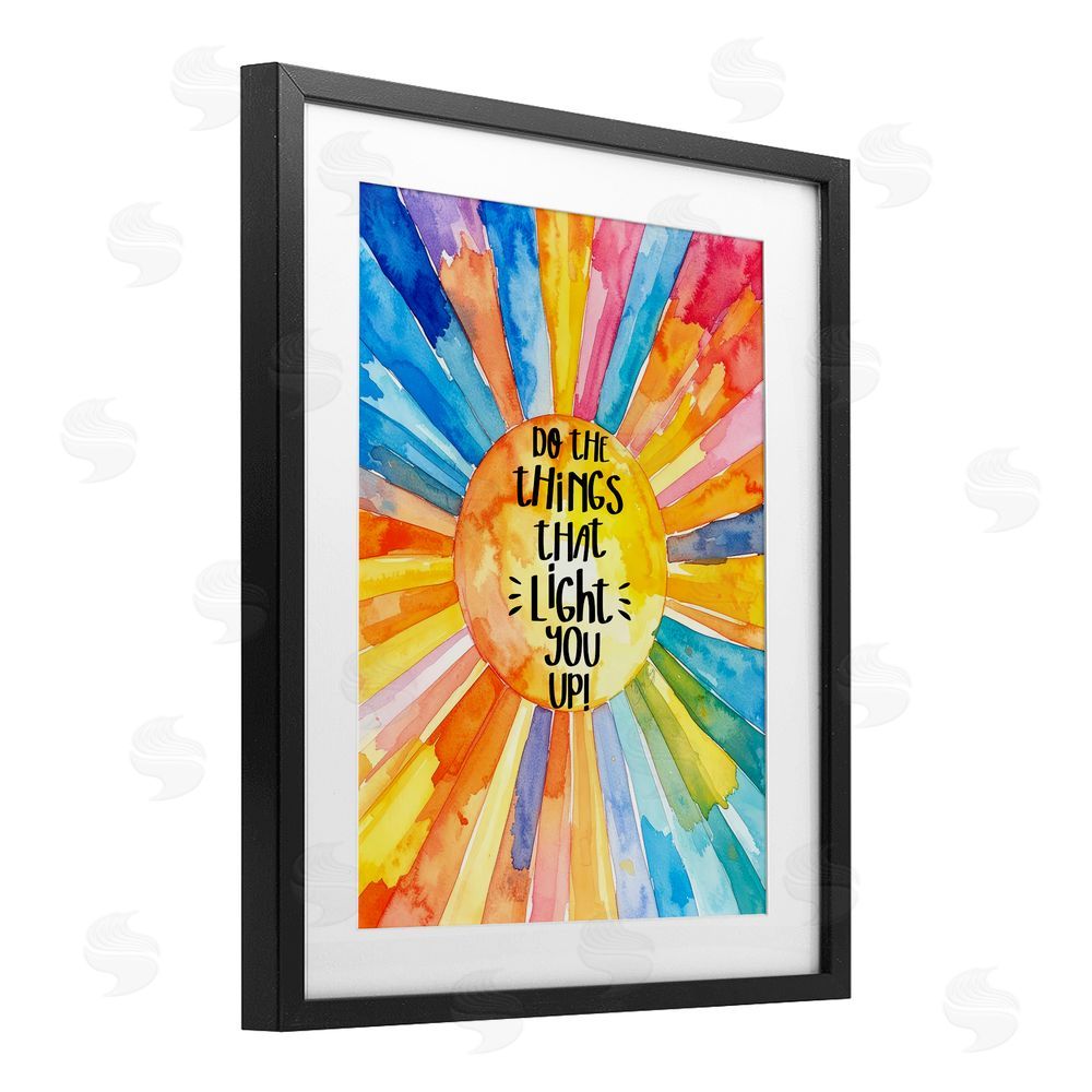 Shelly Craig Things That Light You Up Black Framed Print Under Glass Wall Art