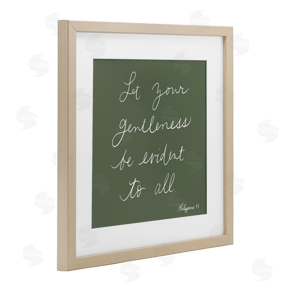 SUNDANCE GROUP, LLC Encouraging Gentleness Proverb Brown Framed Print Under Glass Wall Art