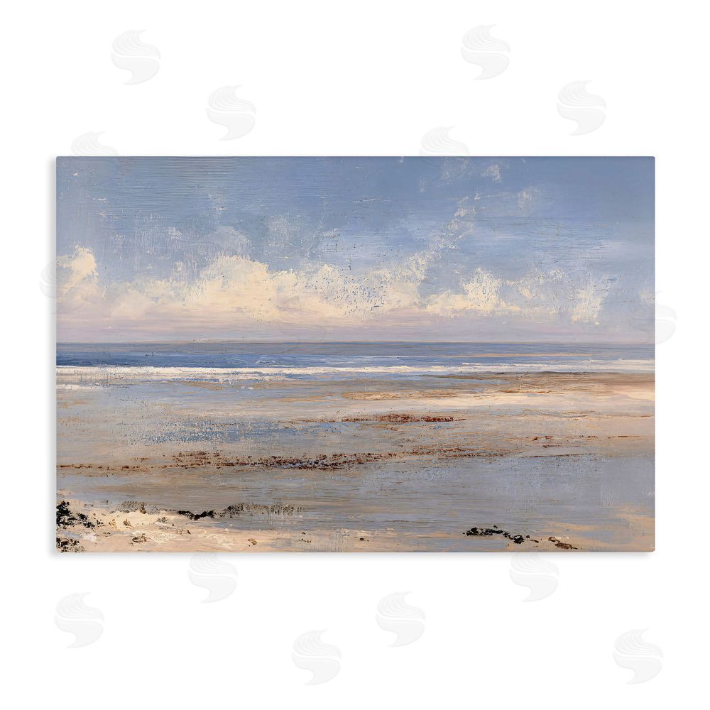 Jacky Ngan Rustic Ocean Horizon Impression Stretched Canvas Wall Art Print