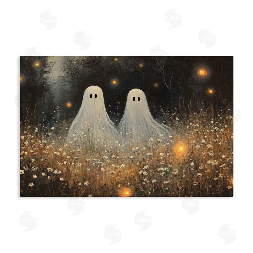 Jacky Ngan Ethereal Ghost Twins Stretched Canvas Wall Art Print
