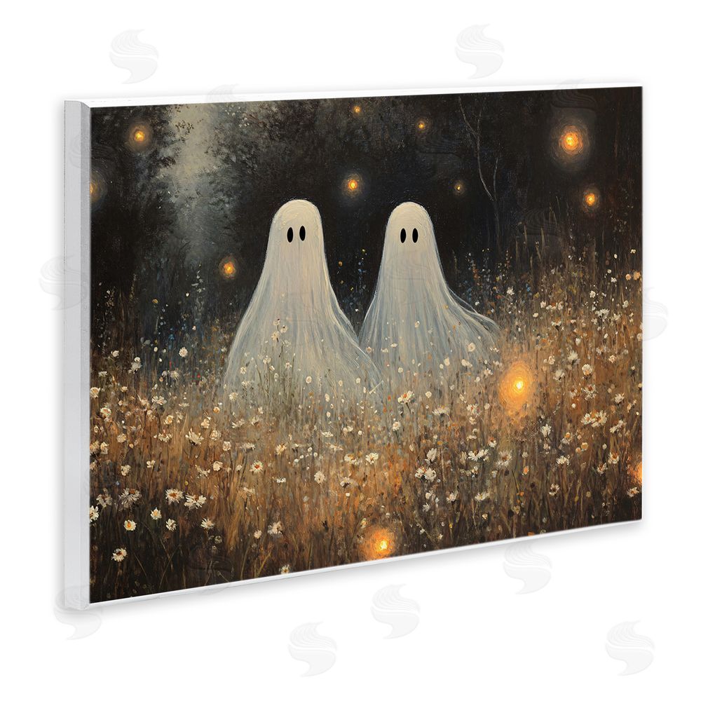 Jacky Ngan Ethereal Ghost Twins Wooden Wall Plaque Art Print