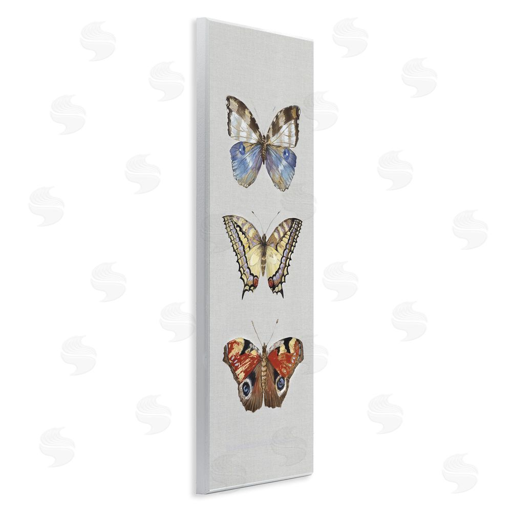 Maya Woods Butterfly Trio Symmetry Wooden Wall Plaque Art Print