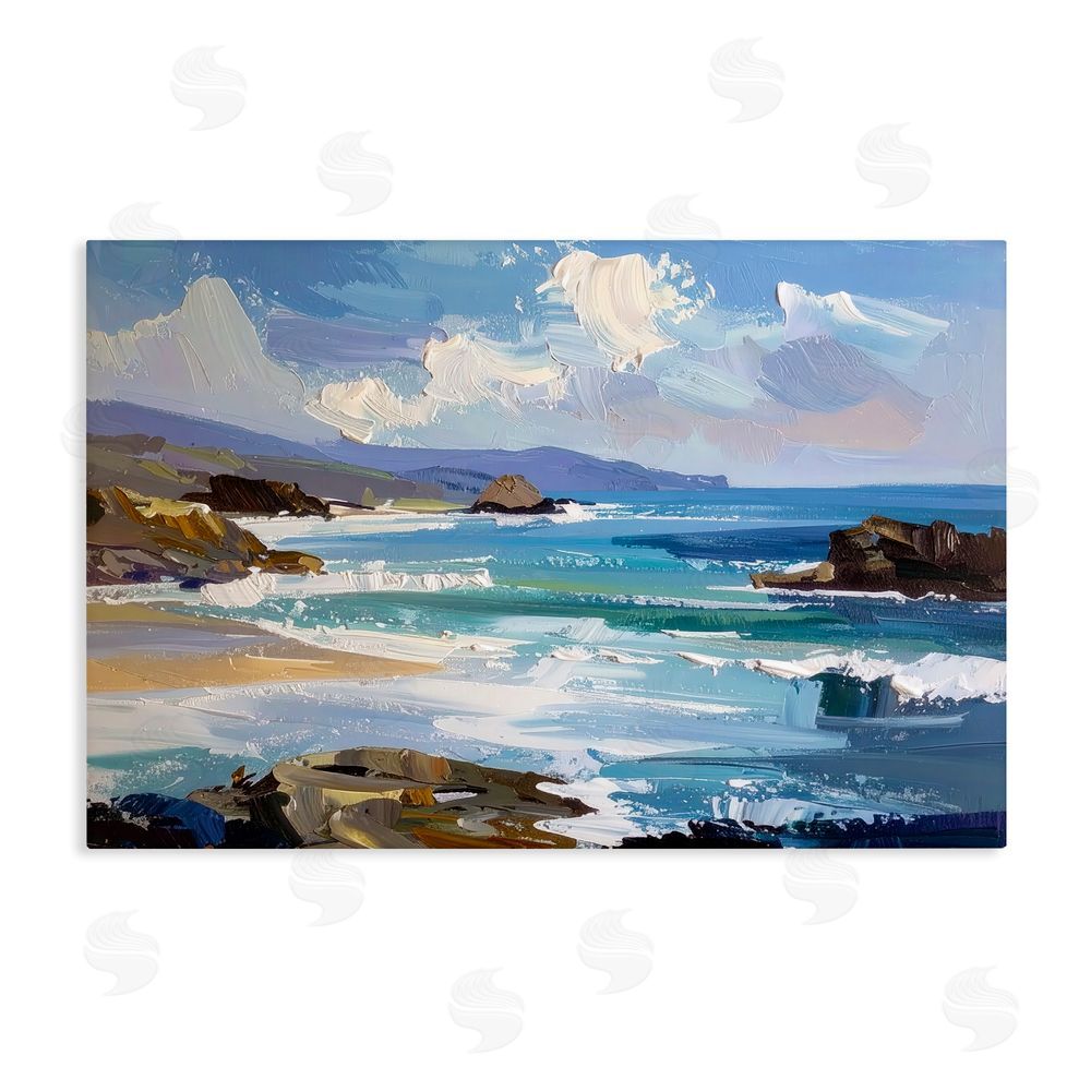 Alonza Saunders From Sky To Sea Stretched Canvas Wall Art Print