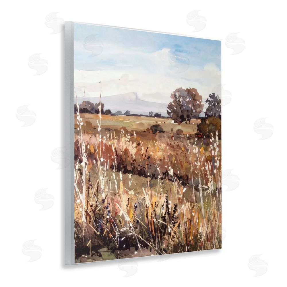 Alonza Saunders Peaceful Meadow Expression Wooden Wall Plaque Art Print