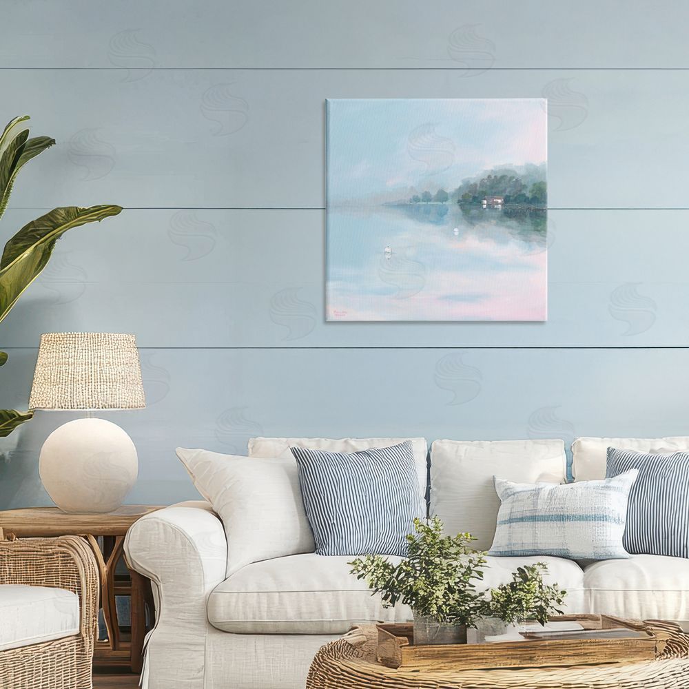 Meredith Howse Morning at Lake Windermere Stretched Canvas Wall Art in Room
