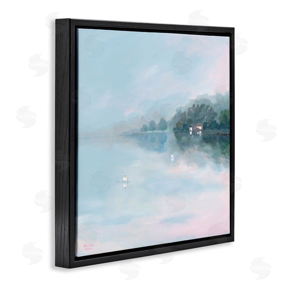 Meredith Howse Morning at Lake Windermere Black Floating Frame Canvas Wall Art Print