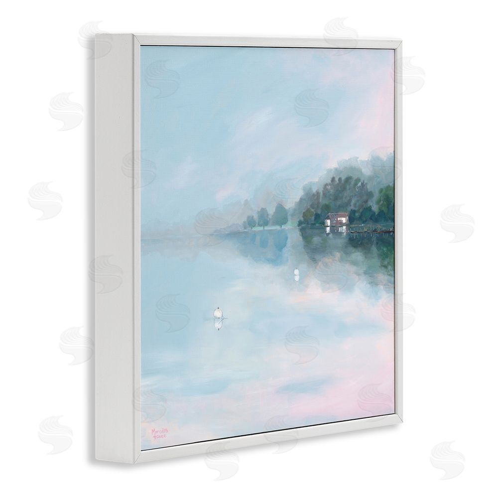 Meredith Howse Morning at Lake Windermere White Framed Giclee Wall Art Print