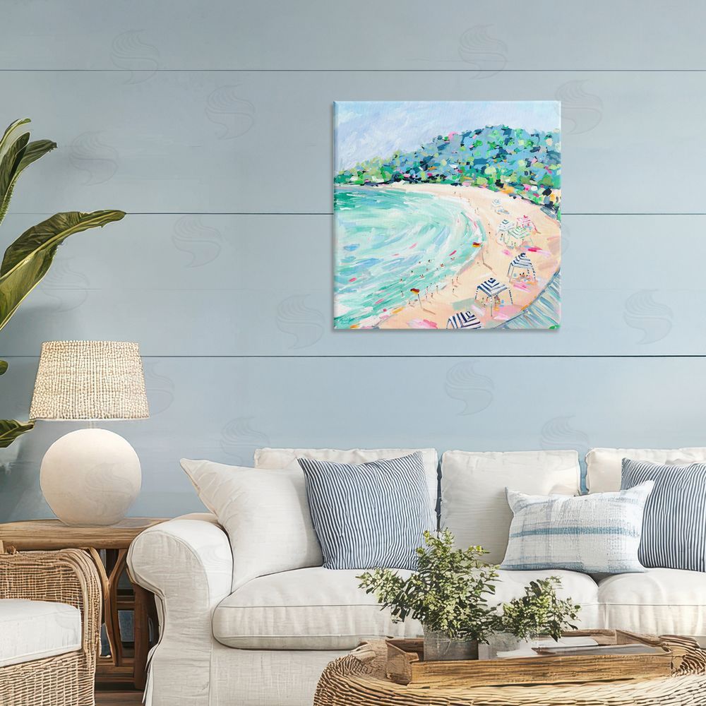 Meredith Howse Good Times Noosa Beach Stretched Canvas Wall Art in Room
