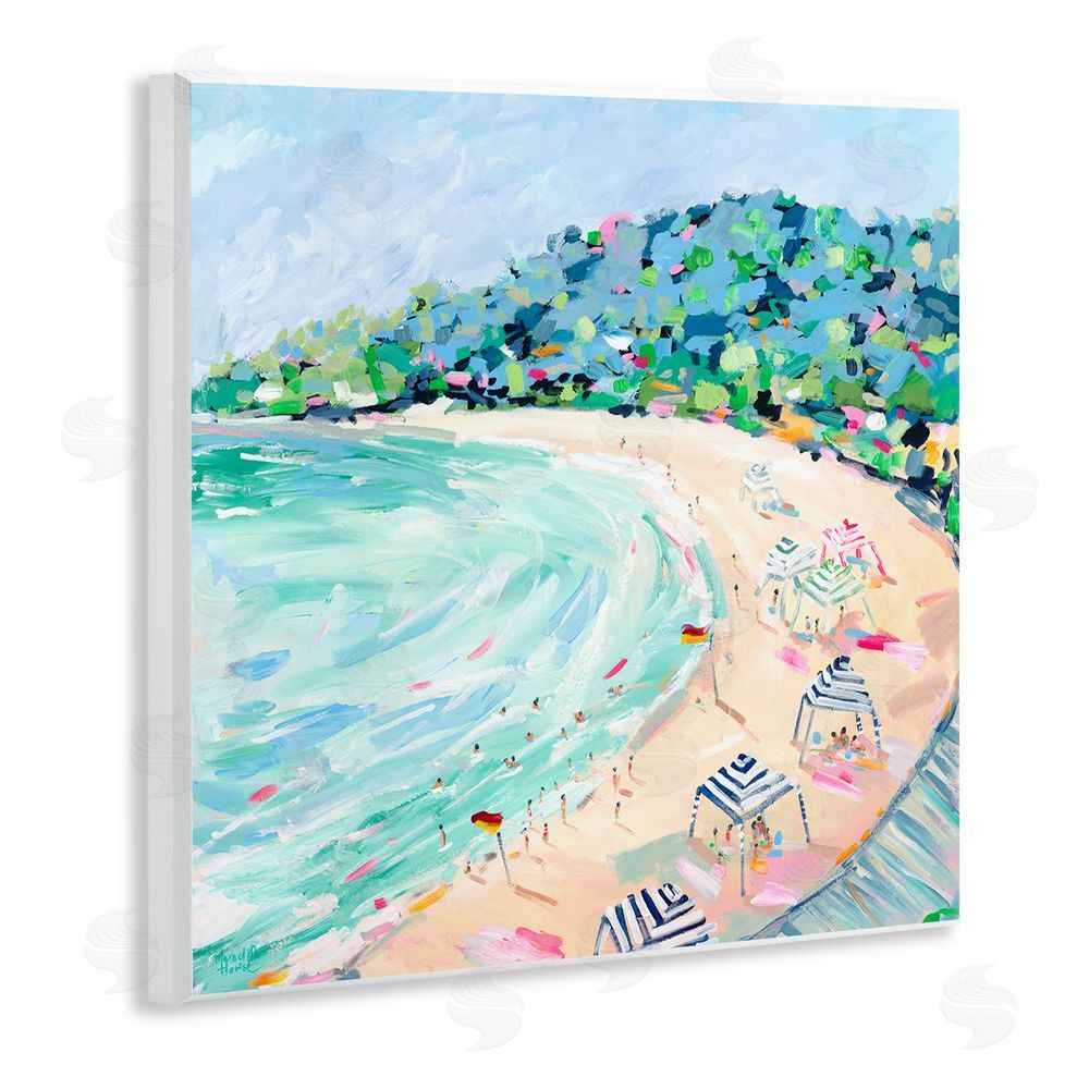 Meredith Howse Good Times Noosa Beach Wooden Wall Plaque Art Print