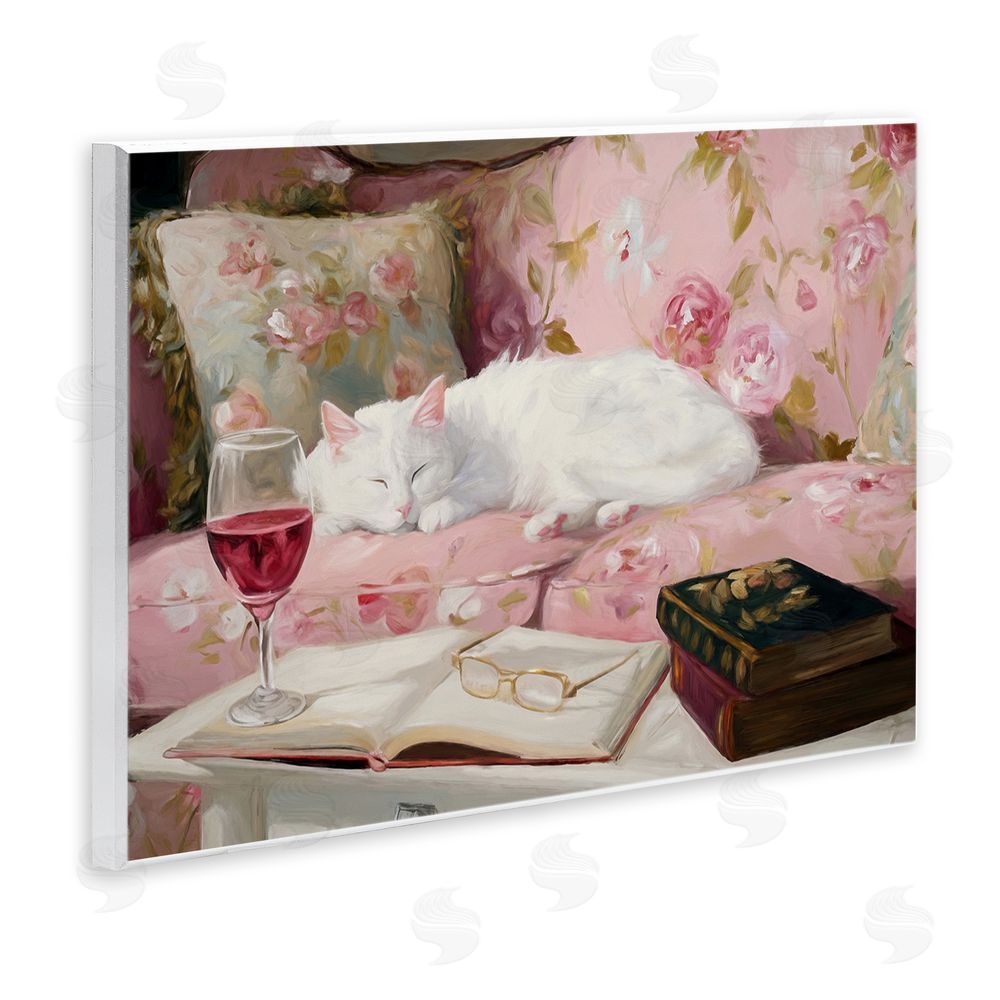 Tina LeCour Booked For A Nap Wooden Wall Plaque Art Print