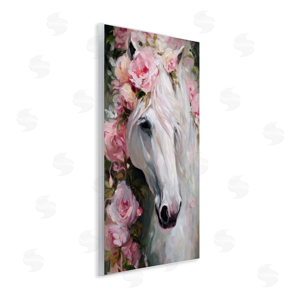 Tina LeCour Pretty In Pink Mare Wooden Wall Plaque Art Print