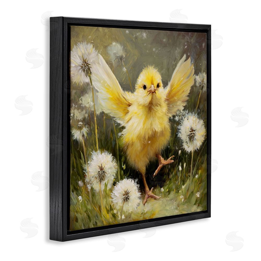 Tina LeCour Free As A Peep Black Floating Frame Canvas Wall Art Print