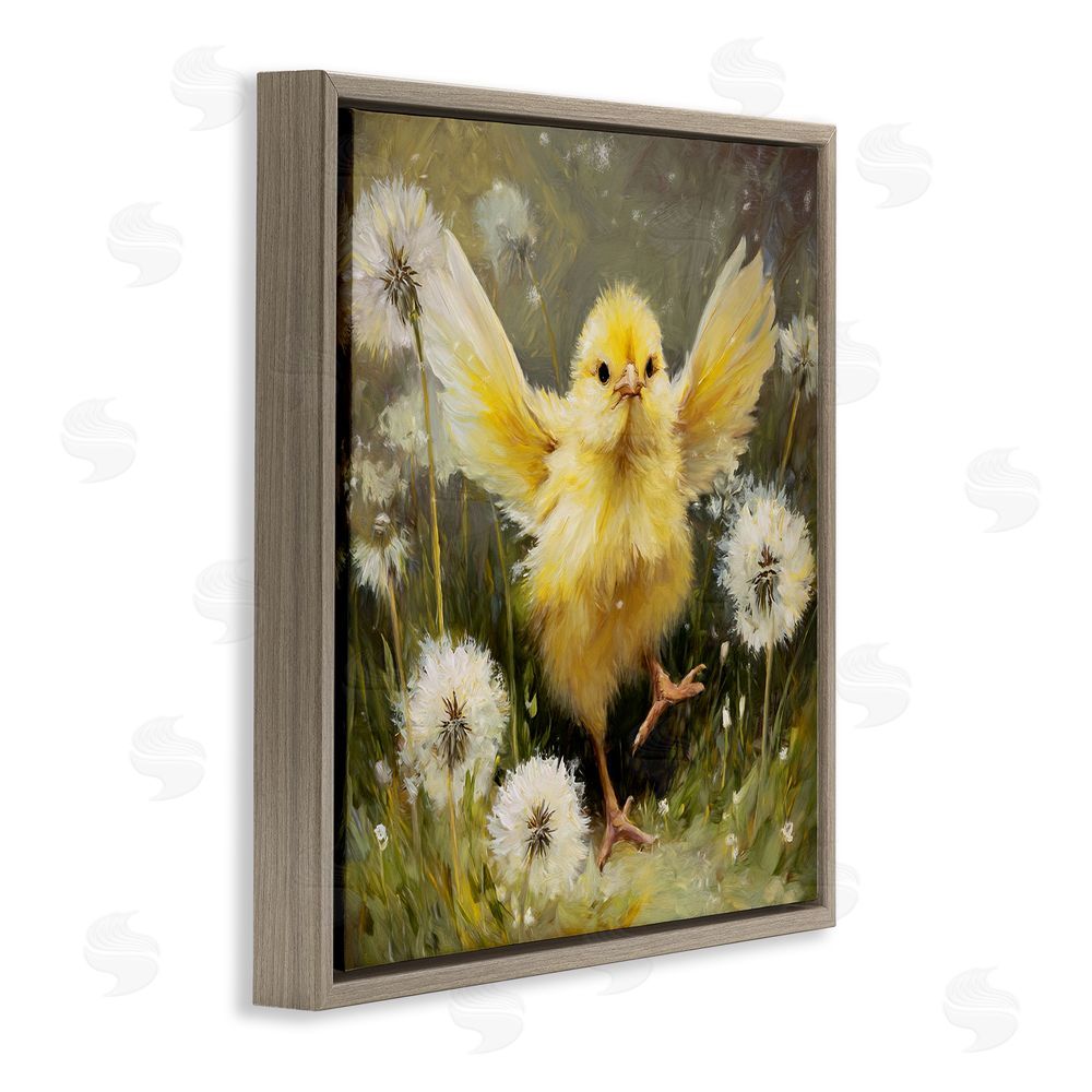 Tina LeCour Free As A Peep Brown Floating Frame Canvas Wall Art Print
