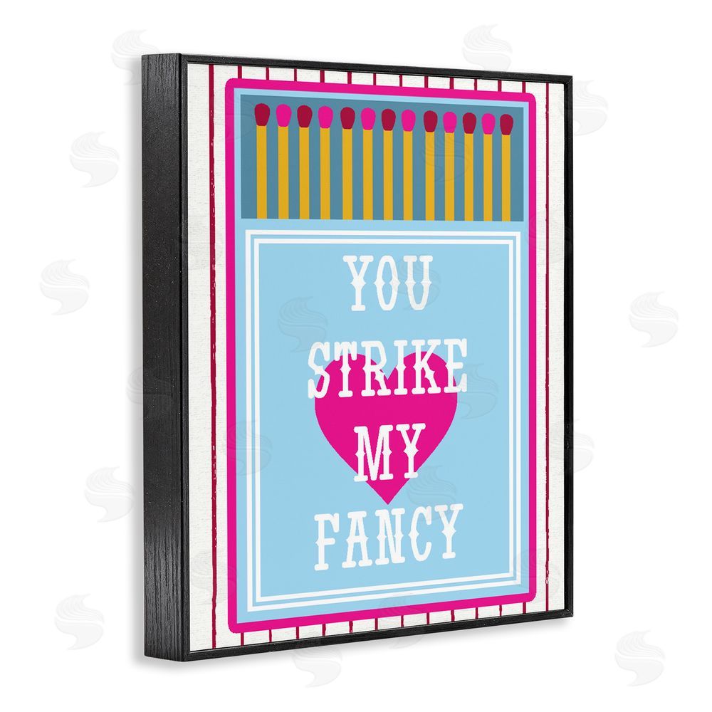Lil' Rue You Strike My Fancy Black Framed Giclee Wall Art Print