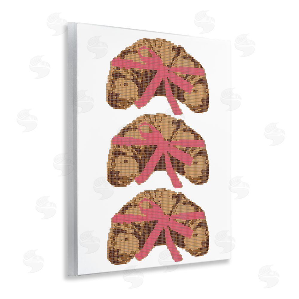 Lil' Rue Trio of Ribbon Croissants Wall Plaque Printed Art
