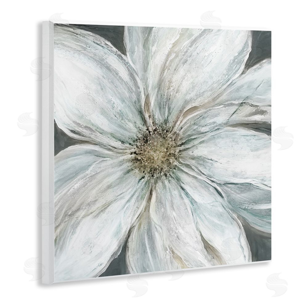 Carol Robinson Large White Flower Closeup Wooden Wall Plaque Art Print