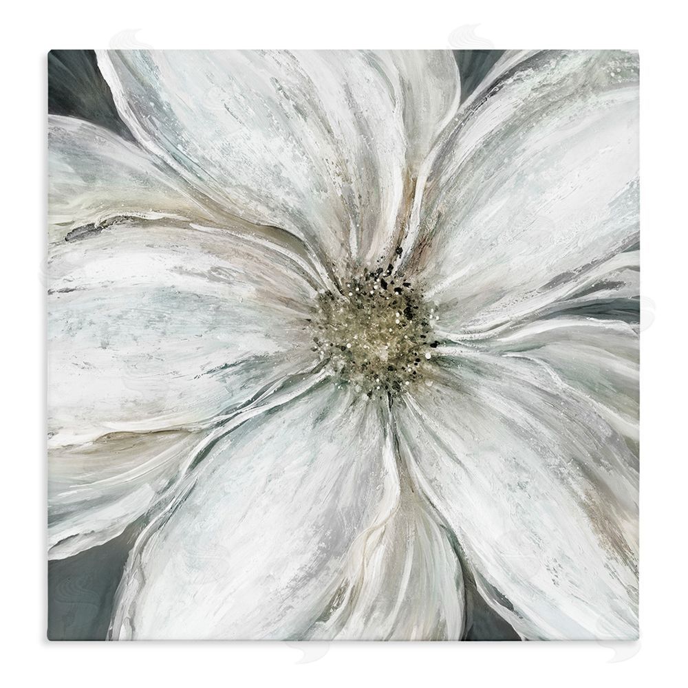 Carol Robinson Closeup Serene White Blossom Stretched Canvas Wall Art Print