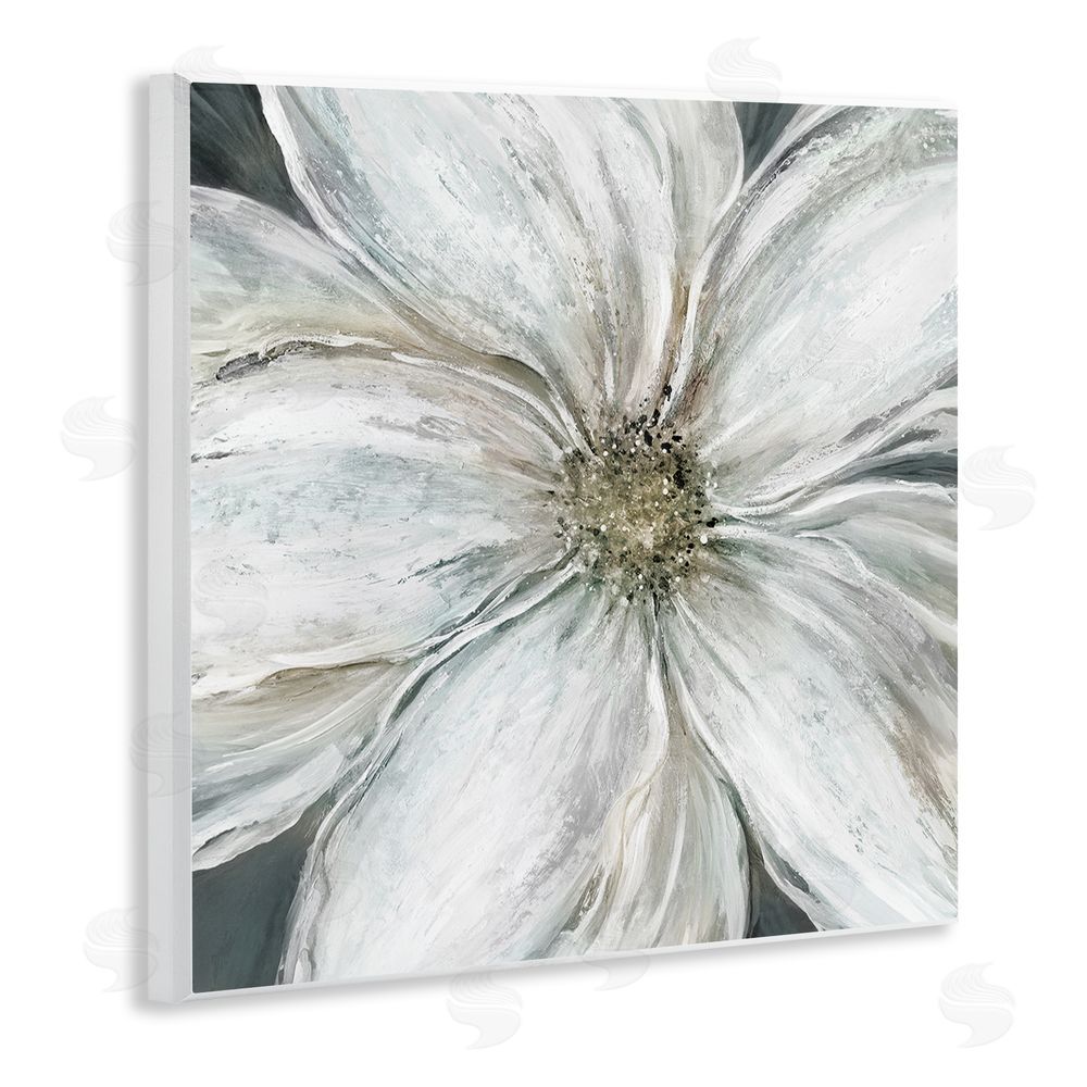 Carol Robinson Closeup Serene White Blossom Wooden Wall Plaque Art Print