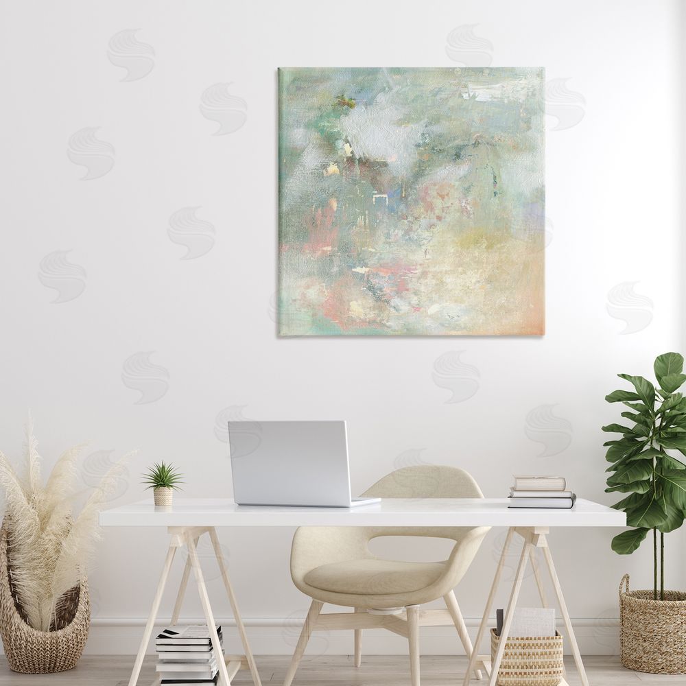 Carol Robinson Ethereal Brushstroke Harmony Stretched Canvas Wall Art in Room