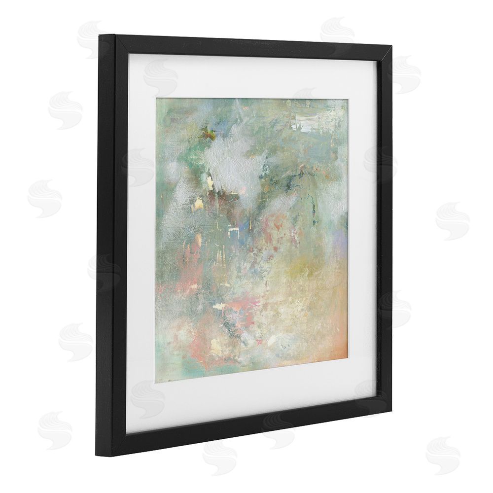Carol Robinson Ethereal Brushstroke Harmony Black Framed Print Under Glass Wall Art