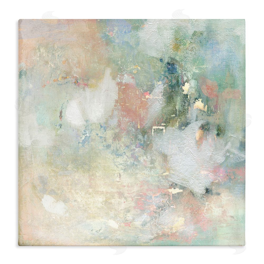 Carol Robinson Serene Pastel Brushstroke Harmony Stretched Canvas Wall Art Print