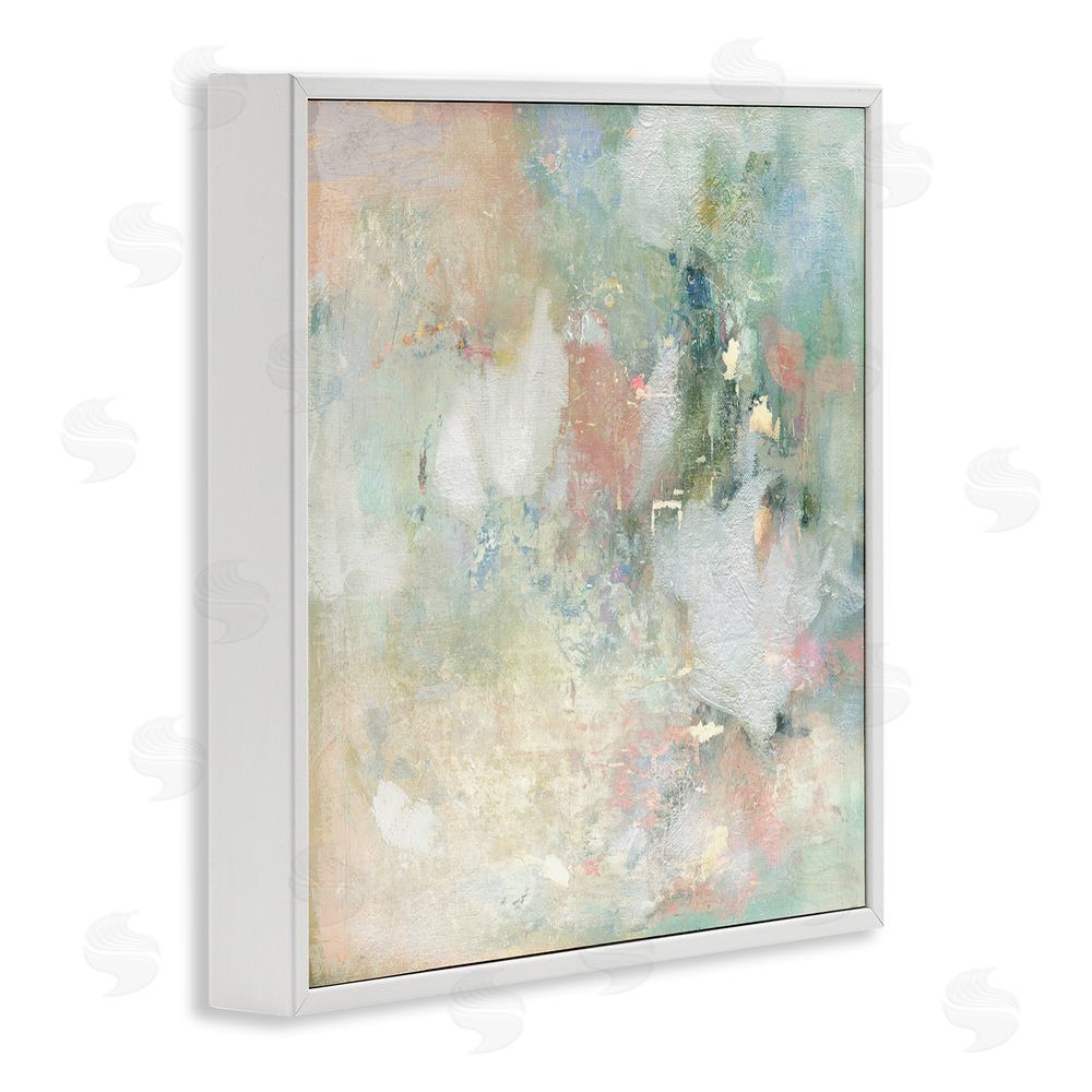 Carol Robinson Serene Pastel Brushstroke Harmony White Framed Giclee Wall Art Print