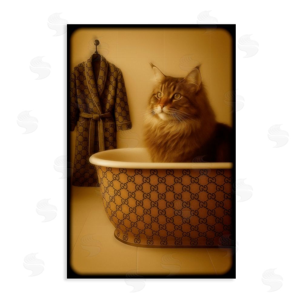 Grotto Studios Couture Main Coon in Luxury Tub Stretched Canvas Wall Art
