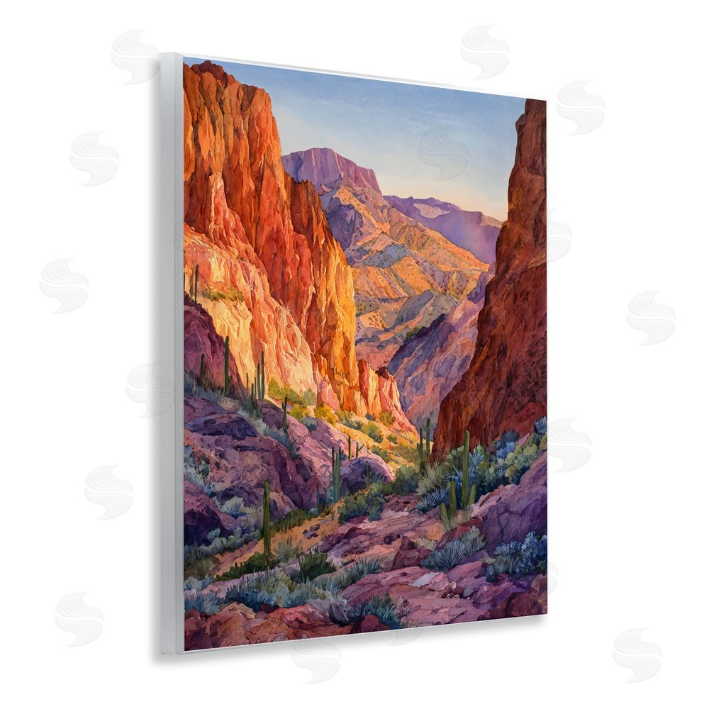 Franklyn Gregory Western Colors Canyon Wall Plaque Printed Art