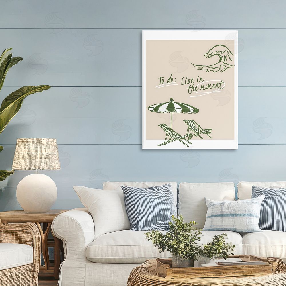 The Prints Vibe To Do: Live In The Moment Stretched Canvas on Wall