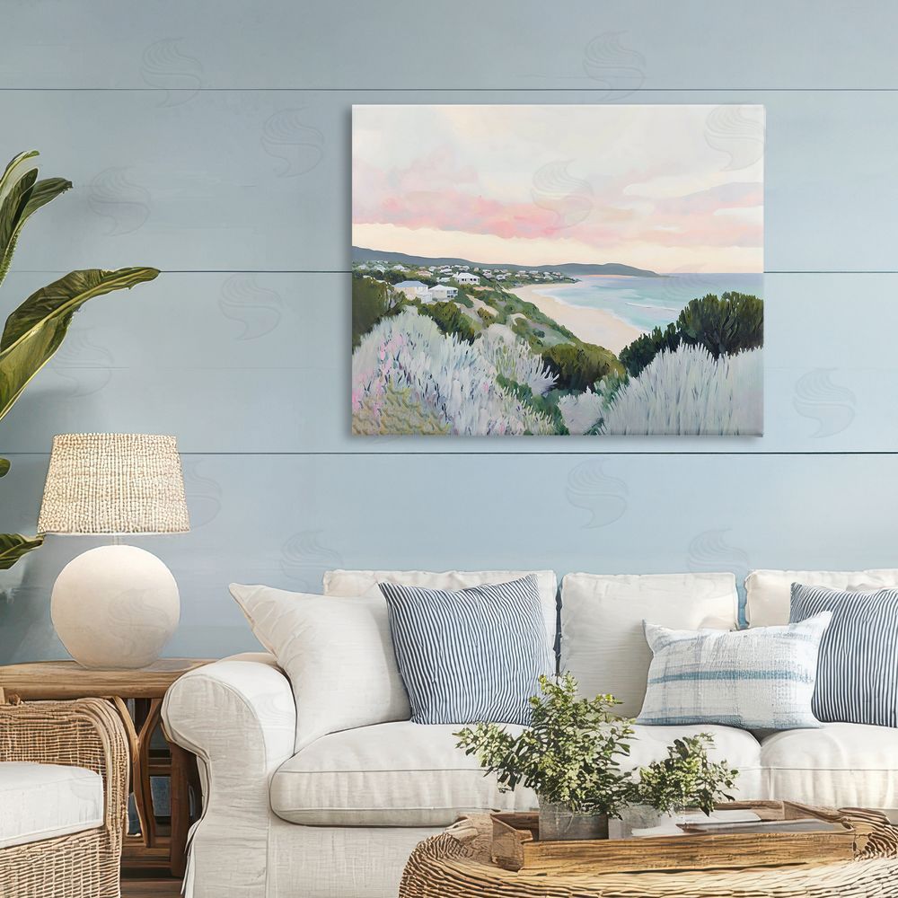 The Prints Vibe Cape Cod Evening Light Stretched Canvas Wall Art Print in Room