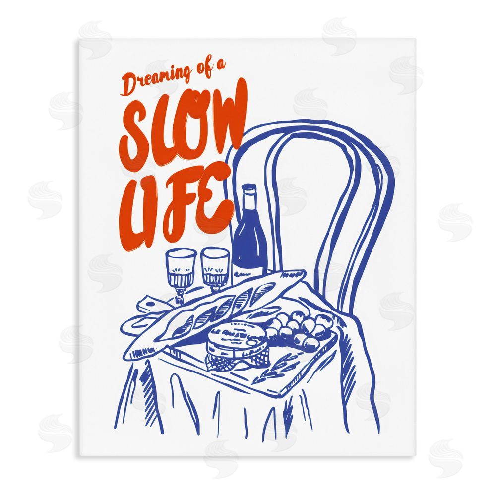 The Prints Vibe Dreaming Of A Slow Life Stretched Canvas Wall Art
