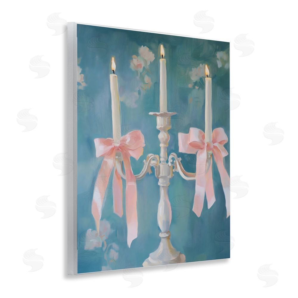 The Prints Vibe Elegant Coquette Candelabra Wall Plaque Home Decor Art Print