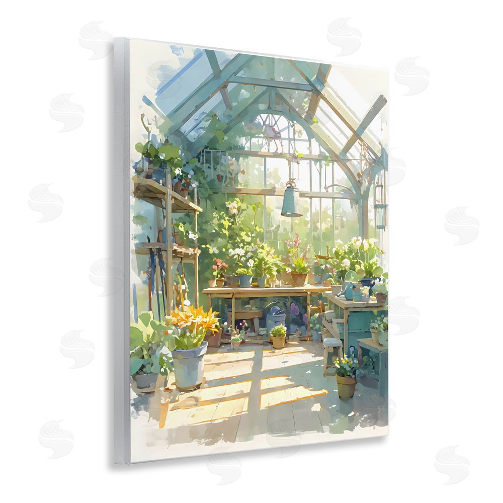 Creative Studio Sunlit Greenhouse Plant Sanctuary Wall Plaque Printed Art