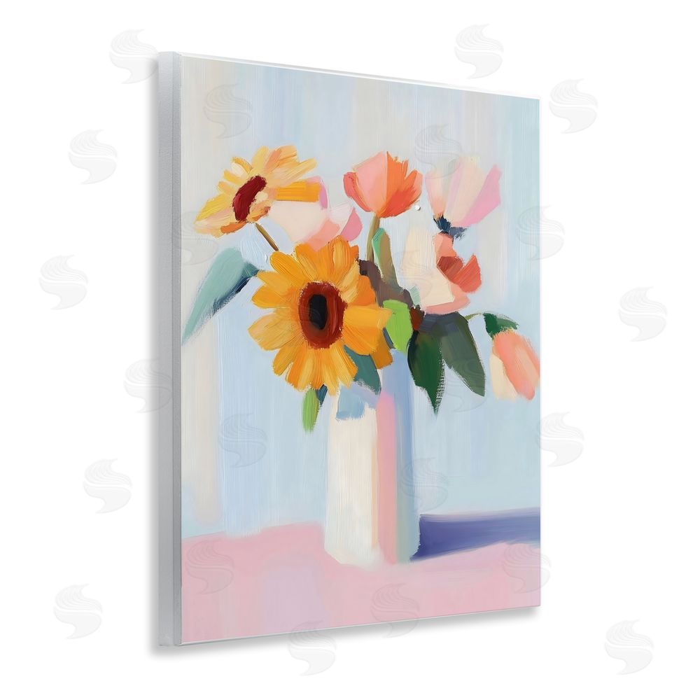 The Prints Vibe Sleek Vase Bouquet Wall Plaque Printed Art